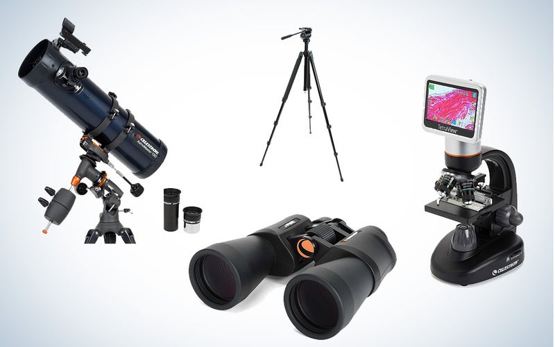 Celestron microscopes, telescopes, and binoculars