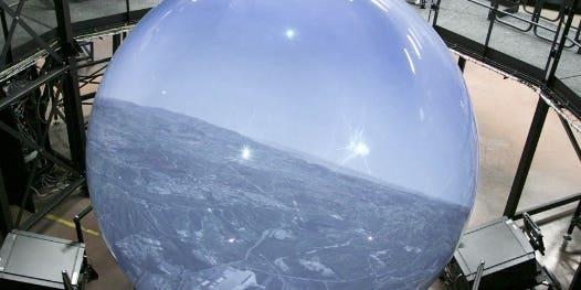 Video: Immersive Flight Simulation Dome Offers Seamless, Super-Real 360-Degree Views