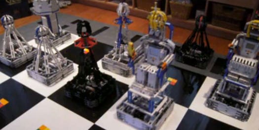 ‘Monster Chess’ Autonomously Puts You in Check With Massive Lego Robot Pieces