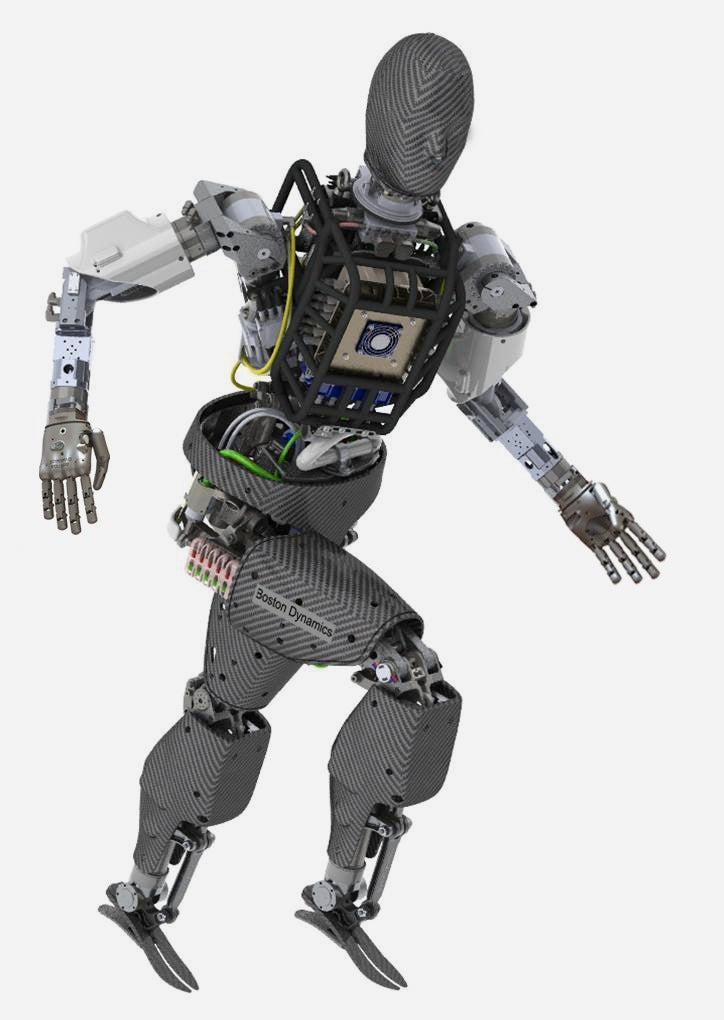 The Gazebo software lets you download a fully detailed virtual model of Atlas, pictured here, one of the world's most advanced humanoid robots.