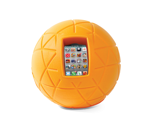 This eight-inch foam ball creates a virtual bowling alley. Users place a smartphone inside a four-inch-deep pocket in the ball. They load an app and roll the ball at a synced Wi-Fi-ready TV displaying the lane. As the ball rolls, the app monitors the phone's accelerometer to determine which pins will fall. <a href="http://physicalapps.com/PA_Web/TheO_Ball.html">Physical Apps TheO </a> <strong>$25 (plus apps from $2)</strong>