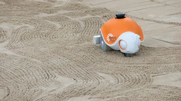 Disney Creates Beach-Dwelling Robot That Draws Adorable Cartoons In Sand
