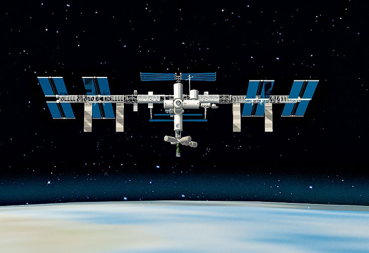 <em>By comparison, the International Space Station orbits a measly 250 miles above Earth's surface.</em>