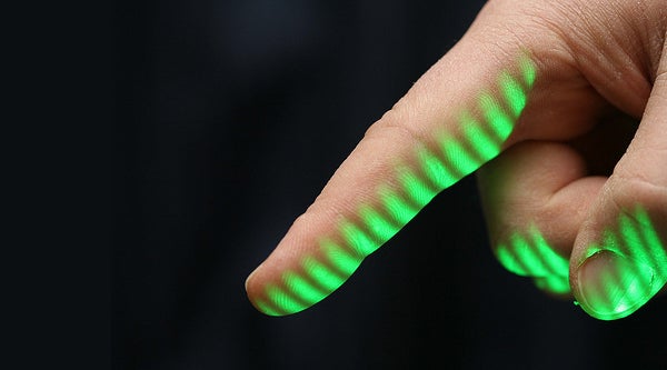 It's not ET, but it'll capture 3-D fingerprints with no touching necessary