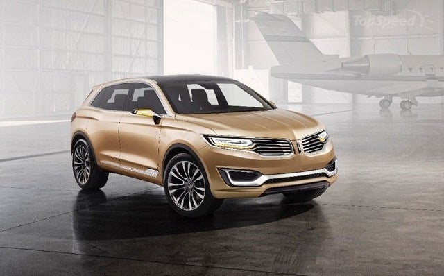 gold Lincoln MKX crossover