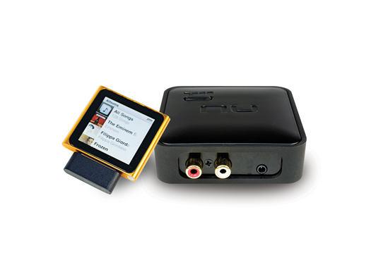 NuForce's wireless adapter transmits CD-quality audio. Users plug the transmitter into their music source, and it beams audio to a receiver attached to any stereo within 100 feet. Unlike Bluetooth, the system modulates its transmission to whichever frequency has room for high-bitrate files. <a href="http://www.nuforce.com/hp/products/airdac-tx/index.php">NuForce Air DAC Wireless System</a> from <strong>$179</strong>