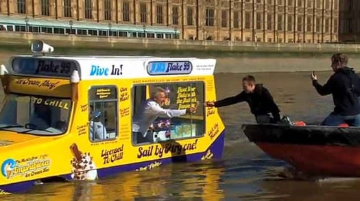 Video: World’s First Amphibious Ice Cream Truck Jingles Around London