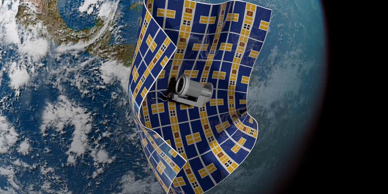 This spacecraft is thinner than a human hair and can capture space debris