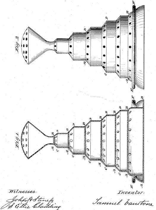 Patent Drawing for a Flower Stand