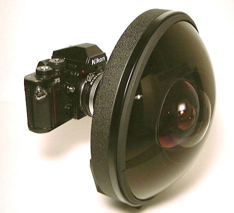 We're not sure you can quantify the "world's most extreme wideangle lens." What exactly are the criteria? What are the appropriate tests to measure extremeness? But we will agree that this lens, a Nikon 6mm f/2.8 fisheye, is extremely extreme. Read more <a href="http://www.imaging-resource.com/news/2012/04/23/the-camera-bag-moby-dick-sized-nikon-6mm-f-2.8-fisheye-lens-on-sale-for-160">here</a>.