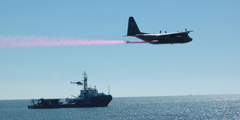 Aerial Tankers Attack Massive Gulf of Mexico Oil Slick with Dispersant
