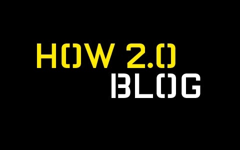 How 2.0 Blog against a black background.