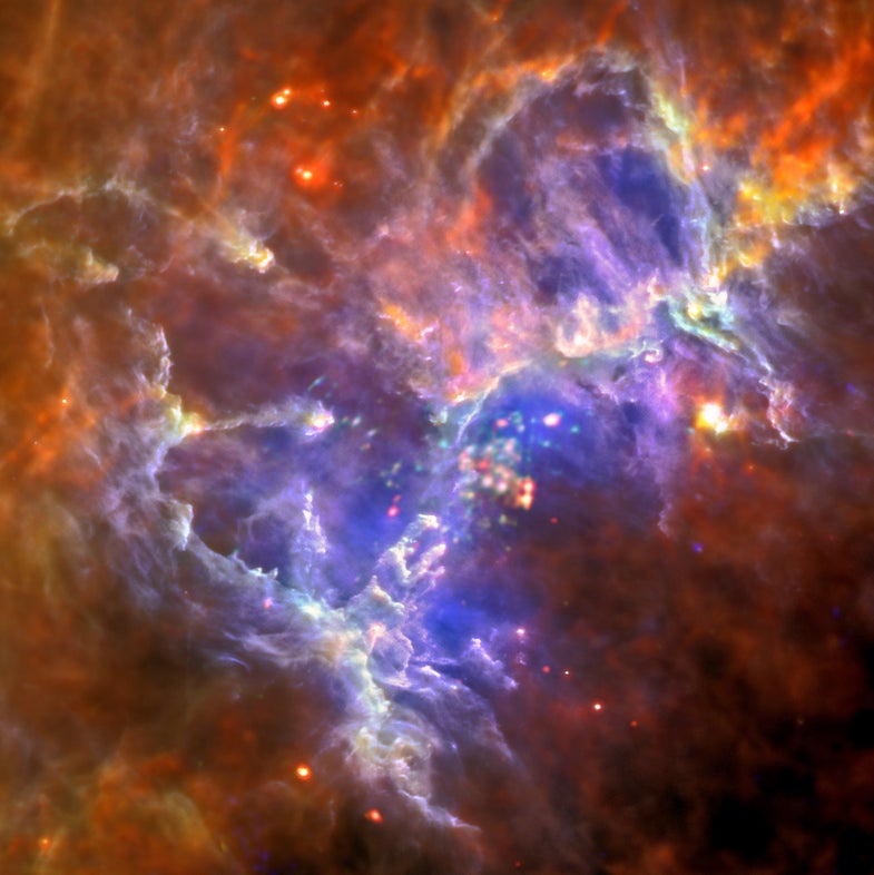 Space Telescopes Paint A New View of Eagle Nebula