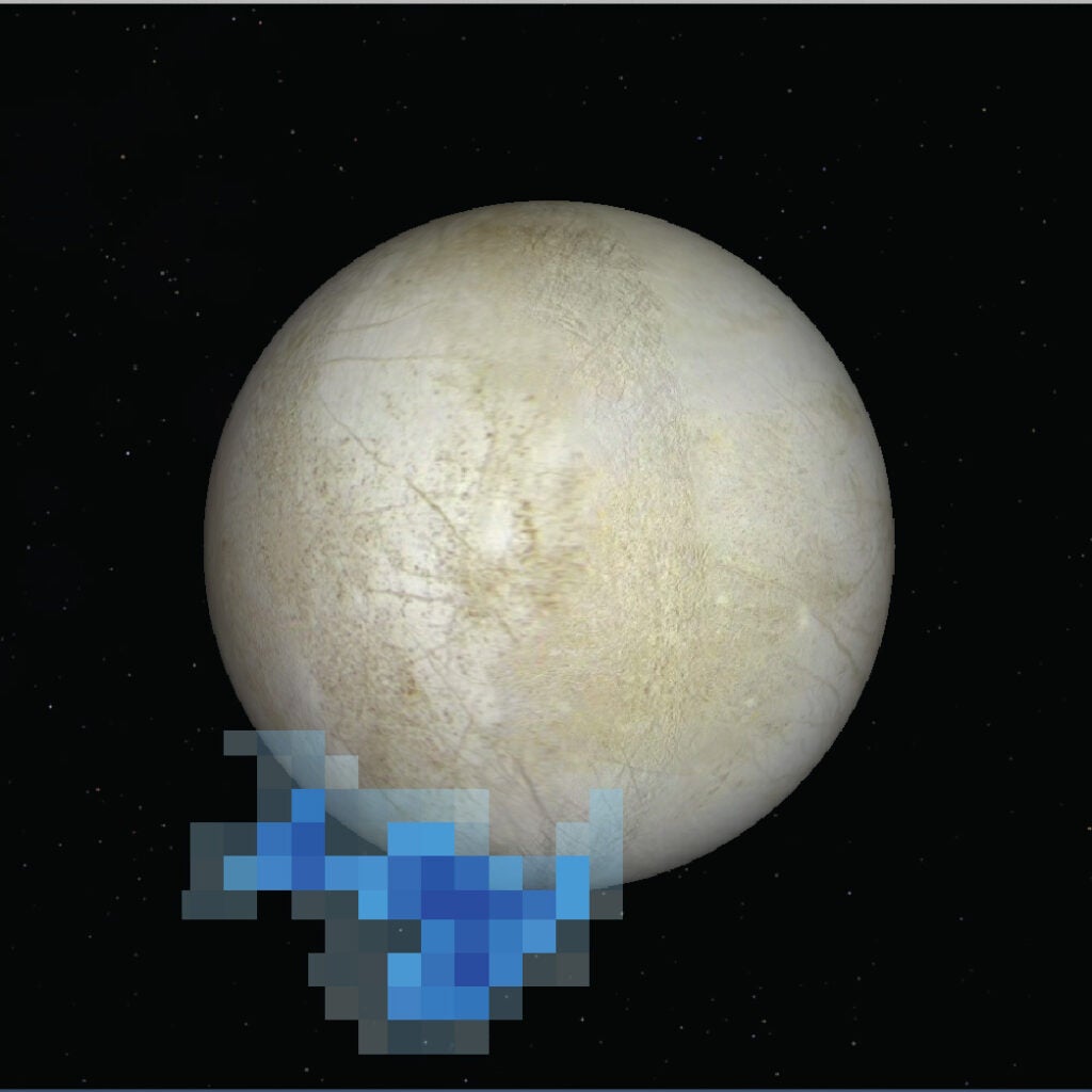 water plumes on europa
