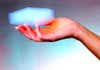 With a ghostly appearance like an hologram, aerogel is very solid. It feels like hard styrofoam to the touch.