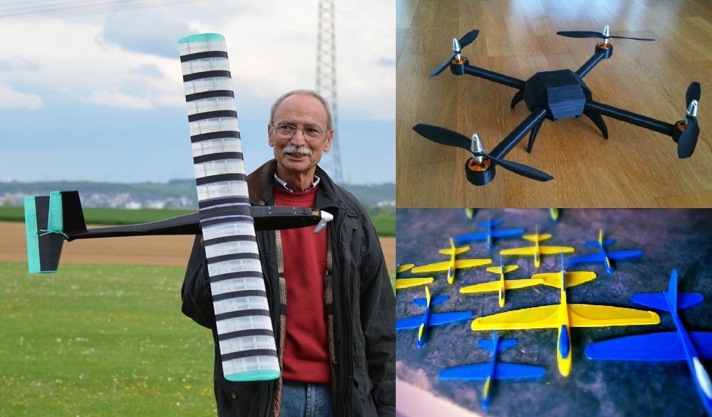 Paper airplanes are passé: Print out some <a href="http://www.thingiverse.com/thing:42637">gliders</a> and go to the biggest field you can find, and give 'em a whirl. One reviewer praises them, saying he/she was "blown away. Incredible distance, dramatic loops, and all kinds of fun." If you're looking for something with a little <a href="http://www.youtube.com/watch?v=r-lhAp11iZY">more firepower</a>, you can print out the body for a crazy remote-controlled <a href="http://www.thingiverse.com/thing:86982">sailplane</a>. Or freakin' <a href="http://www.thingiverse.com/thing:17612">quadcopters</a>--whoa.