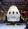 spacex crew dragon in a engineering lab