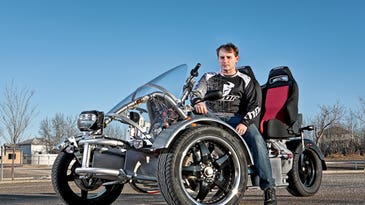 You Built What?!: A Street-Legal Three-Wheeler That Runs on Nearly 2,000 Batteries