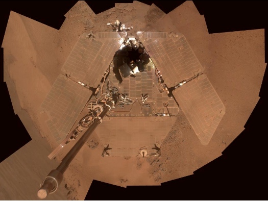 Opportunity Snaps a Self-Portrait As It Preps for the Martian Winter