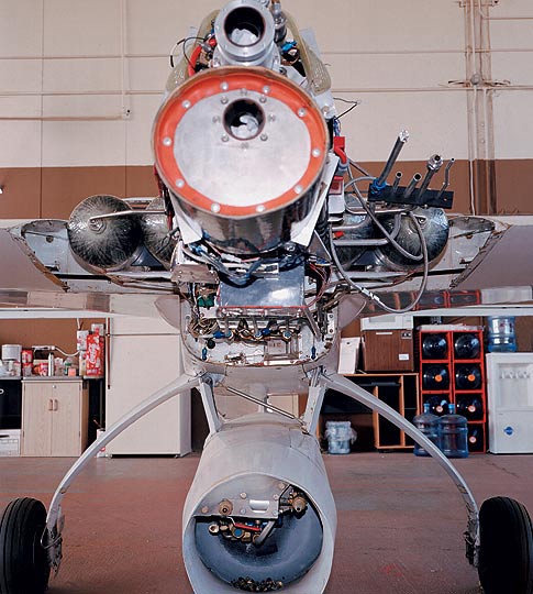 <em>The EZ-Rocket (innards shown here) was XCOR Aerospace's proof of concept for a rocket propulsion system that is safe, cheap and reliable.</em>