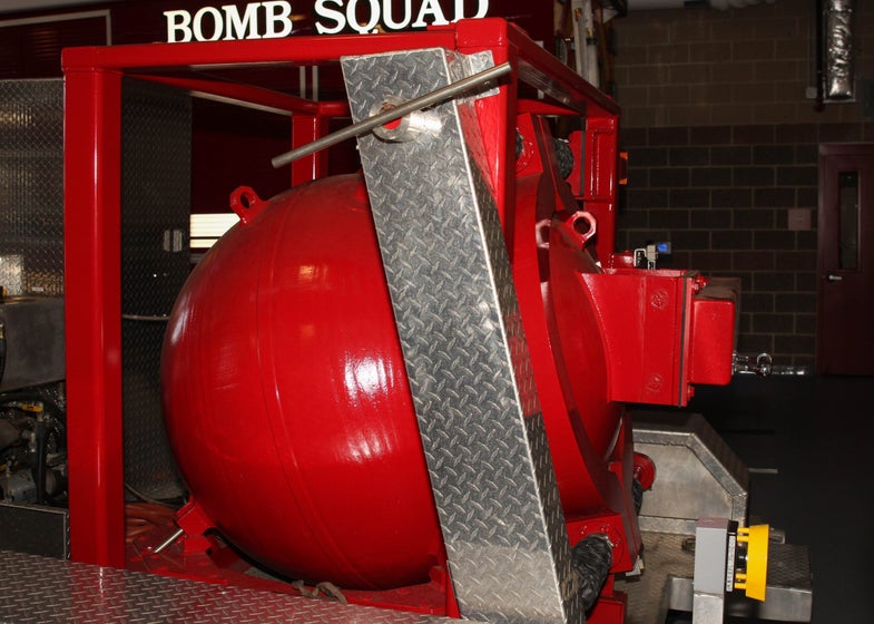 NYPD Uses Its ‘Total Containment Vessel’ To Safely Transport Bombs