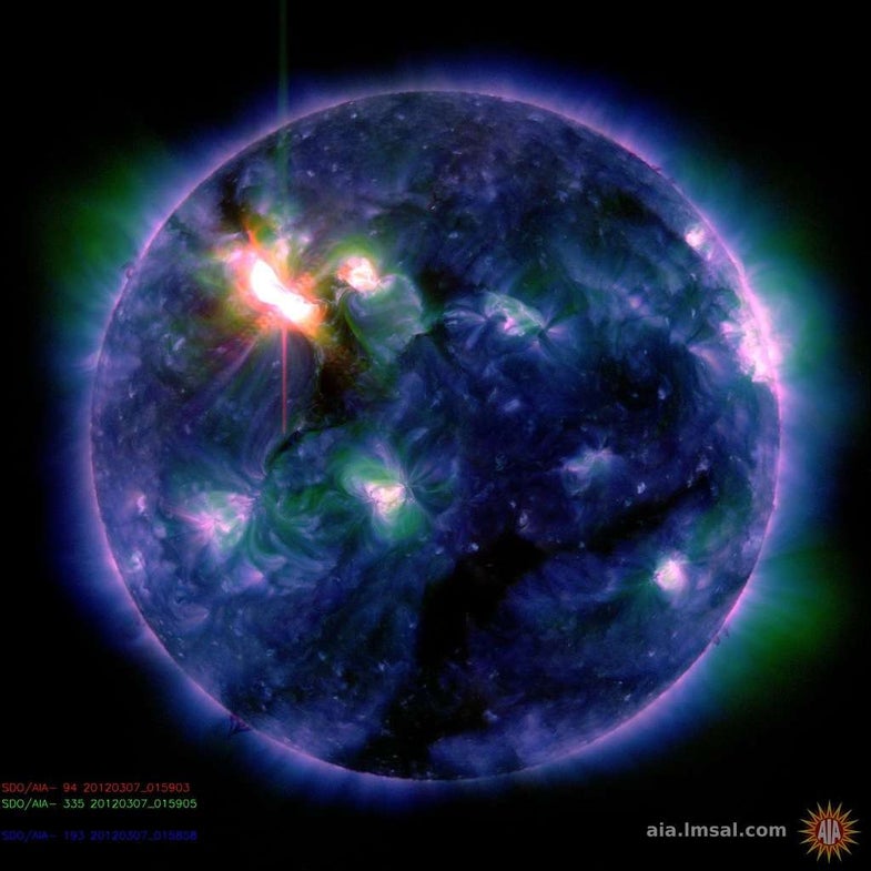 Video: Gigantic Solar Flare Will Wash Over the Earth This Morning