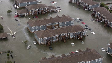 Hurricane flood waters