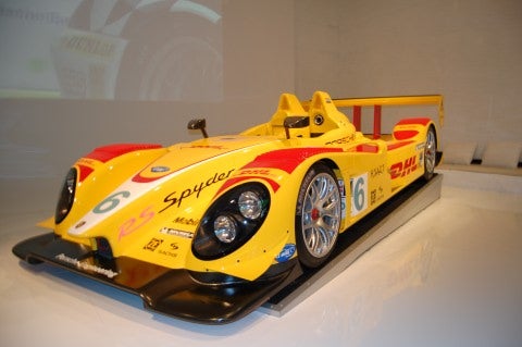 Porsche´s awesome Le Mans racecar sat front and center at the Splashlight Studio near the convention center.