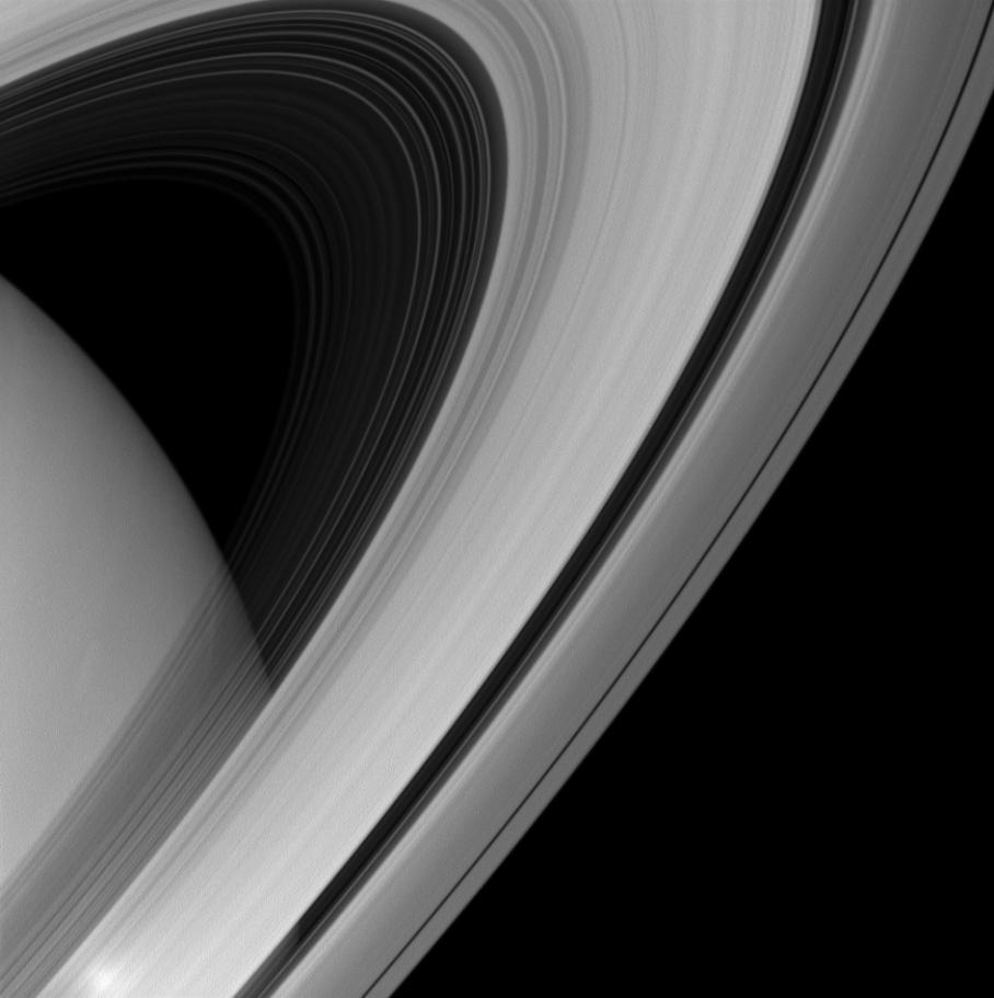 Saturn's rings, lookin' sharp in this infrared image from June 15, 2013