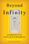 yellow book cover for beyond infinity with seemingly infinite doors