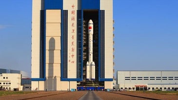 tiangong-2 on the launchpad