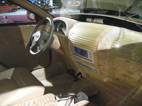 I could actually see the bamboo interior being sort of good for the sound quality of the stereo system. The shag carpeting, on the other hand, has to go.