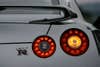 The four-ring taillights are a GT-R signature.