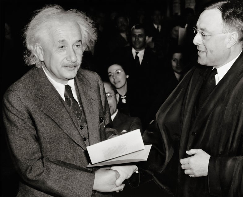 Einstein Becomes a US Citizen