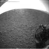 This picture, and <a href="https://www.popsci.com/science/article/2012-08/its-gold-medal-landing-mars-rover-curiosity/">a smaller, similar version</a> that came right after the landing, were the first images Curiosity sent back. Snapped with one of Curiosity's relatively low-res hazard-avoidance cameras, the image here just barely shows the rim of Gale Crater, the rover's landing site.
