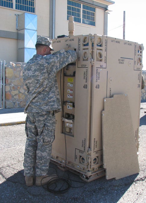 Soldiers can remotely deliver target coordinates to the Non-Line-of-Sight Launch System, and it fires GPS-guided missiles that can turn 90 degrees and squeeze down tight alleys
