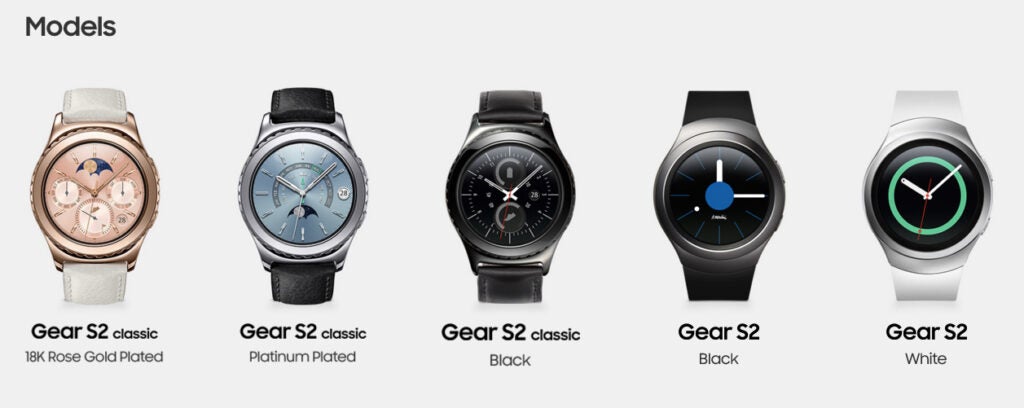 Samsung Gear S2 new colors unveiled at CES 2016