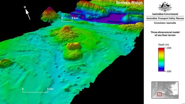 The team searching for missing Malaysian flight MH370 has released detailed 3-D images of the volcanos, depressions, and other detritus that dot the southern Indian Ocean floor. The data was collected as a byproduct of the mission, and the search for the plane continues.