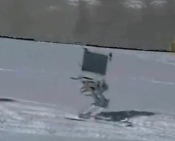 Robot Skier Kills the Bunny Hills, Not Ready For Black Diamond