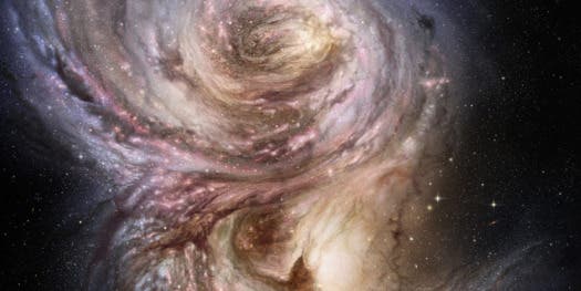 Bending Gravity, Researchers Capture Star-Birthing Region 10 Billion Light Years Away
