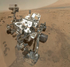 Curiosity Hunkers Down While Solar Blast Races Toward Mars