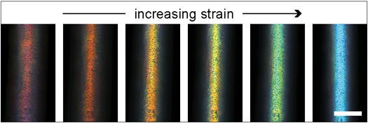 New Fiber Changes Color When It’s Stretched