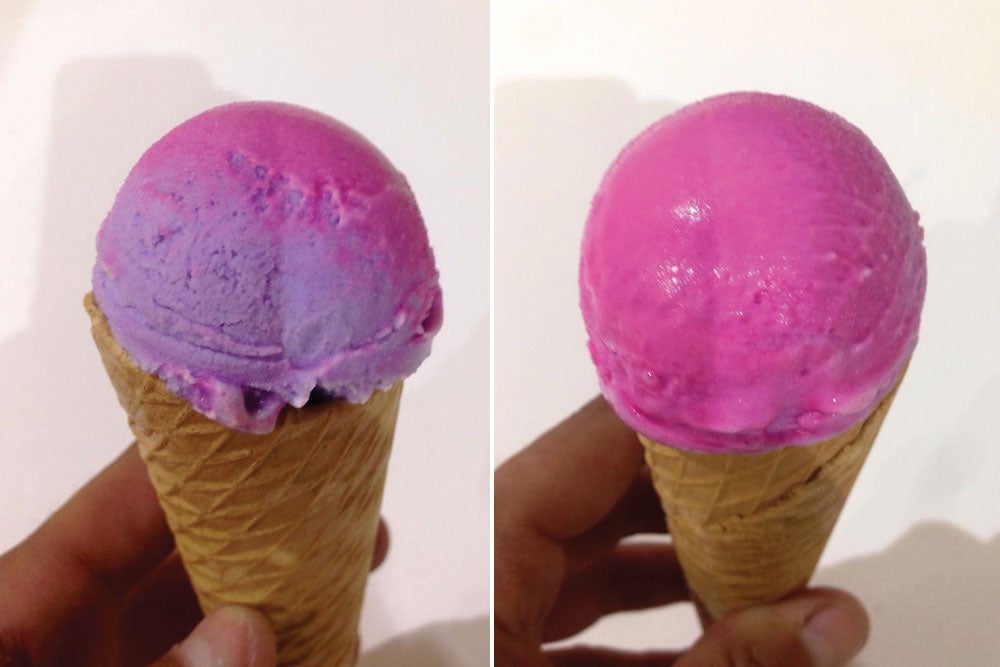 A Lick Of The Tongue Changes This Ice Cream’s Color