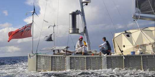 Plastiki, the Boat Constructed from Plastic Bottles, Sails into Sydney After Pacific Crossing
