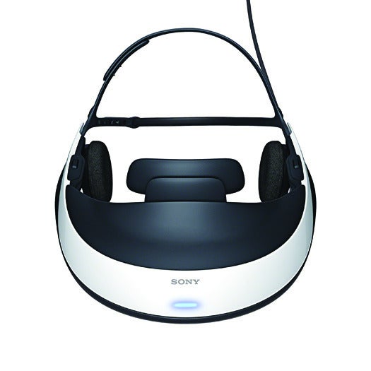 Two 0.7-inch OLED screens inside Sony's goggles create more-realistic high-def 3-D images. Connected to a Blu-ray player or PlayStation, the screens dominate your entire field of vision, and the fast-refreshing OLED screens produce a bright, ultra-lifelike 3-D image. <a href="http://store.sony.com/webapp/wcs/stores/servlet/ProductDisplay?catalogId=10551&amp;storeId=10151&amp;langId=-1&amp;productId=8198552921666383670&amp;XID=O:sony%20hmz-t1:dg_tv_gglsrch:p&amp;k_id=39ecb3e6-2ac9-2e09-3a84-00004e2cd289">Sony HMZ-T1 Head-Mounted 3D Display:</a> from $800 (est.)