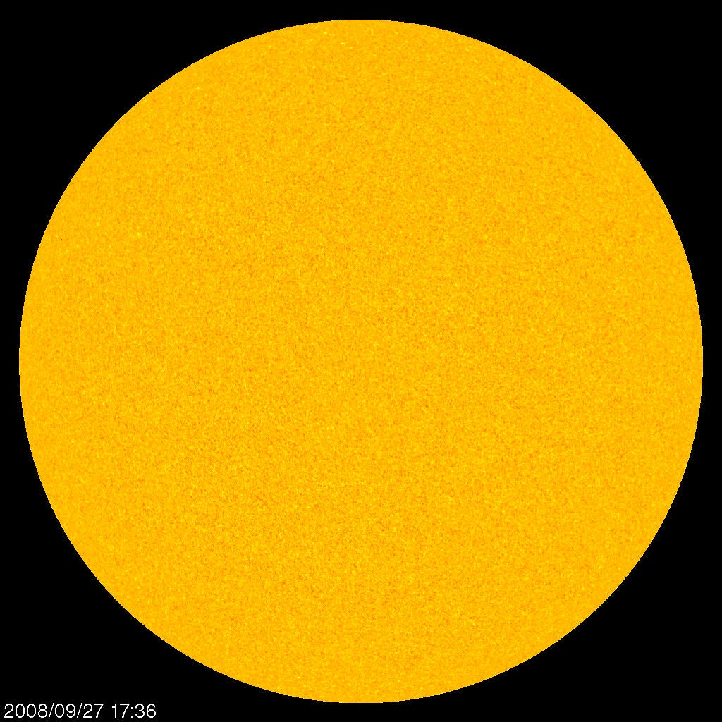 Earlier this month, NASA announced scientists had finally figured out why sunspots disappear, which has mystified scientists for at least 200 years. It has to do with the sun's insides, which are churning around much like ocean currents on the Earth. For most of 2008 and part of 2009, the solar disk was blemish-free, which hadn't happened since 1913, and before that, 1810. It was during the last solar minimum, a period of decreased activity in each 11-year solar cycle. But things were a little quieter than usual. What's more, the sun's magnetic field weakened, which allowed cosmic rays to run rampant in the solar system, and Earth's upper atmosphere cooled off and collapsed. The culprit was plasma currents within the sun that interfered with the production of sunspots, scientists said in a paper <a href="http://www.nasa.gov/mission_pages/sunearth/news/solar-cycle23.html">published March 3</a>. These so-called meridional flows act as a great conveyor belt, sweeping along the sun's surface, plunging deep inside at the poles and emerging again near the equator. Sunspots are highly magnetized areas of plasma on the sun's surface, and like anything else, they have a lifespan. When they start to die and de-magnetize, the conveyor belt sweeps them away and drags the plasma into the heart of the sun, where the sun's magnetic "dynamo" (the name for the mechanism that creates the sun's magnetic field) recharges them. Then they reappear. But in 2008, the sunspot reincarnation wasn't happening. Scientists think it was because back in the late 1990s, the plasma currents had been moving too fast for the dynamo to do its job, and the sunspots couldn't be recharged. Even after the currents sped up again in the early 2000s, there weren't enough sunspots to recharge. The result was the deepest solar minimum in a century, and it led to a late start for Solar Cycle 24, which began in early 2010. New models help explain how all this happened, said study co-author Dibyendu Nandi, an assistant professor at the Indian Institute of Science Education and Research in Kolkata, India. "It opens up possibility of predicting extreme solar behavior like deep minima, such as what we witnessed, based on internal flows," he said.