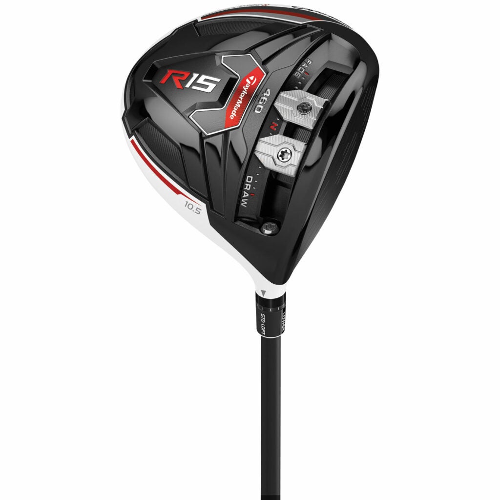 The new R15 golf club has two sliding weights that can help straighten your shot, and a center of gravity that sits lower and more forward to help increase distance. <a href="http://taylormadegolf.com/R15-Driver/DW-WZ129.html#start=1"><strong>$429</strong></a>