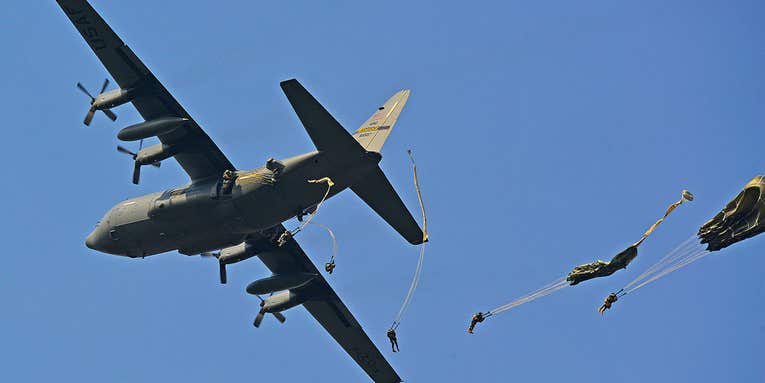 Parachuting Humvees Crashed In Germany