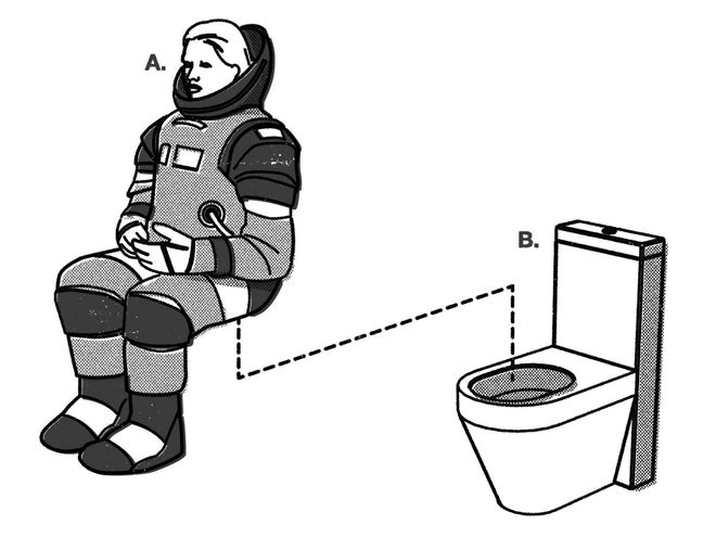 astronaut pee in space