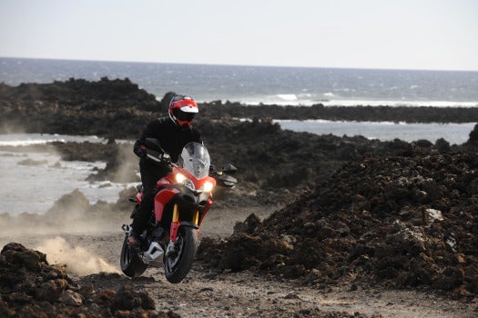 Enduro mode allowed for some rooster-tails just off the Atlantic beaten path.
